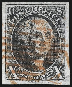 Sale 1078, Lot 49, 10c 1847 Issue, 1875 Reproduction of 1847 Issue (Scott 2-4)