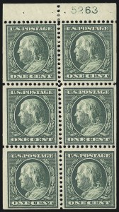 Sale 1078, Lot 491, 1908-15 Washington-Franklin Issues