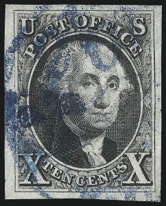 Sale 1078, Lot 50, 10c 1847 Issue, 1875 Reproduction of 1847 Issue (Scott 2-4)