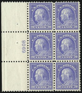 Sale 1078, Lot 531, 1912-23 Washington-Franklin Issues