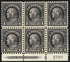 Sale 1078, Lot 542, 1912-23 Washington-Franklin Issues