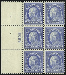 Sale 1078, Lot 550, 1912-23 Washington-Franklin Issues