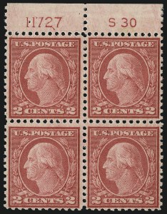 Sale 1078, Lot 589, 1912-23 Washington-Franklin Issues, cont.