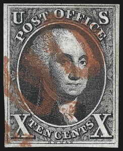 Sale 1078, Lot 60, 10c 1847 Issue, 1875 Reproduction of 1847 Issue (Scott 2-4)