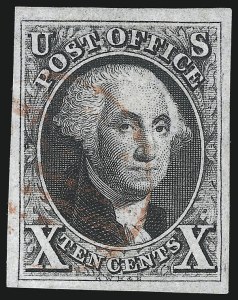 Sale 1078, Lot 63, 10c 1847 Issue, 1875 Reproduction of 1847 Issue (Scott 2-4)