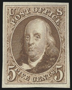 Sale 1078, Lot 69, 10c 1847 Issue, 1875 Reproduction of 1847 Issue (Scott 2-4)
