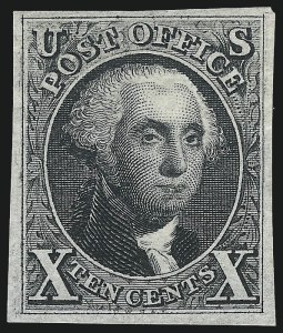 Sale 1078, Lot 71, 10c 1847 Issue, 1875 Reproduction of 1847 Issue (Scott 2-4)