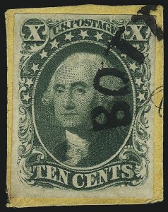Sale 1078, Lot 89, 1c-12c 1851 Issue (Scott 5A-17)