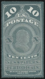 Sale 1079, Lot 2049, 1865 Issue Unused (Scott PR1-PR3)