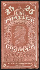 Sale 1079, Lot 2050, 1865 Issue Unused (Scott PR1-PR3)