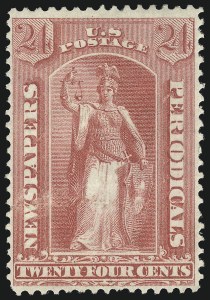 Sale 1079, Lot 2069, 1875 Issue Unused (PR13-PR32), 24c Rose, 1875 Issue (PR17) Sale 1079, Lot 2069, 1875 Issue Unused (PR13-PR32)