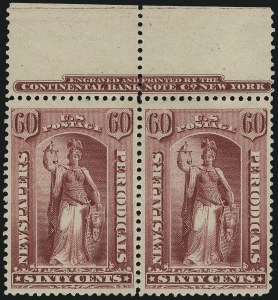 Sale 1079, Lot 2163, 1883 Special Printing, 1885 Issue (Scott PR80-PR89)