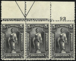 Sale 1079, Lot 2192, 1895 Unwatermarked Issue Unused (Scott PR102-PR113)
