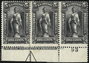 Sale 1079, Lot 2193, 1895 Unwatermarked Issue Unused (Scott PR102-PR113)