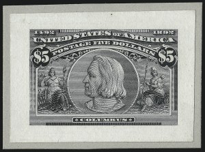 Sale 1082, Lot 140, Essays and Proofs: Columbian Issue