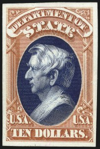 Sale 1082, Lot 252, Essays and Proofs: Officials cont., Atlanta Trial Color Proofs