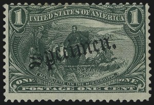 Sale 1082, Lot 288, Essays and Proofs: Specimen Overprints