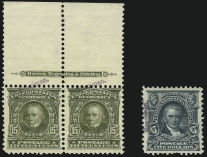 Sale 1082, Lot 290, Essays and Proofs: Specimen Overprints