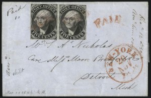 Sale 1082, Lot 309, Postmasters Provisionals