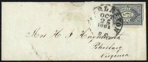 Sale 1082, Lot 576, Confederate States: Postmasters Provisionals