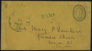 Sale 1082, Lot 578, Confederate States: Postmasters Provisionals