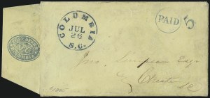 Sale 1082, Lot 579, Confederate States: Postmasters Provisionals