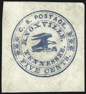 Sale 1082, Lot 583, Confederate States: Postmasters Provisionals