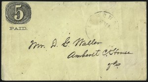 Sale 1082, Lot 584, Confederate States: Postmasters Provisionals