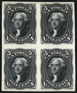 Sale 1082, Lot 83, Essays and Proofs: 1861-66 Issue
