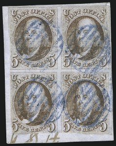 Sale 1084, Lot 3002, 5c-10c 1847 Issue Stamps (Scott 1-2)