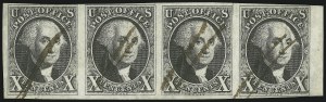 Sale 1084, Lot 3010, 5c-10c 1847 Issue Stamps (Scott 1-2)
