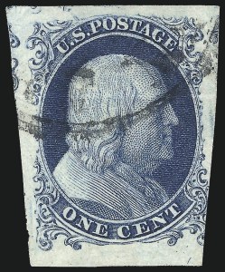 Sale 1084, Lot 3033, 1c 1851-56 Issue (Scott 5-9)