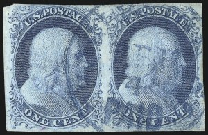 Sale 1084, Lot 3036, 1c 1851-56 Issue (Scott 5-9)