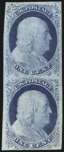 Sale 1084, Lot 3038, 1c 1851-56 Issue (Scott 5-9)