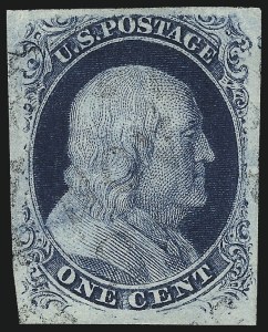 Sale 1084, Lot 3044, 1c 1851-56 Issue (Scott 5-9)