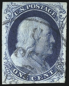 Sale 1084, Lot 3047, 1c 1851-56 Issue (Scott 5-9)