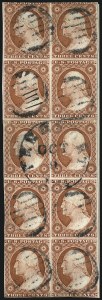 Sale 1084, Lot 3051, 3c-12c 1851-56 Issue (Scott 10-17)