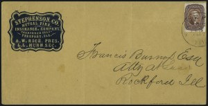 Sale 1084, Lot 3058, 3c-12c 1851-56 Issue (Scott 10-17)