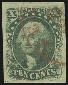 Sale 1084, Lot 3059, 3c-12c 1851-56 Issue (Scott 10-17)