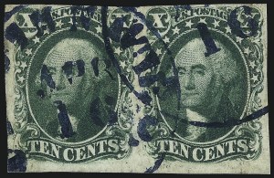 Sale 1084, Lot 3075, 3c-12c 1851-56 Issue (Scott 10-17)