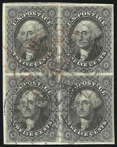 Sale 1084, Lot 3082, 3c-12c 1851-56 Issue (Scott 10-17)