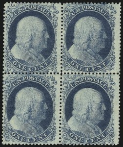 Sale 1084, Lot 3089, 1c 1857-60 Issue (Scott 18-24)