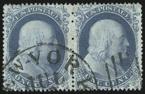 Sale 1084, Lot 3091, 1c 1857-60 Issue (Scott 18-24)