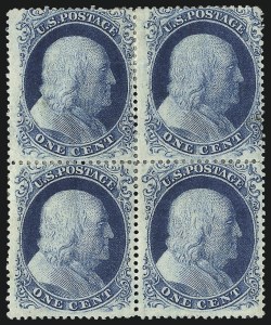 Sale 1084, Lot 3098, 1c 1857-60 Issue (Scott 18-24)