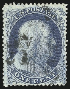 Sale 1084, Lot 3104, 1c 1857-60 Issue (Scott 18-24)