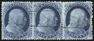 Sale 1084, Lot 3107, 1c 1857-60 Issue (Scott 18-24)