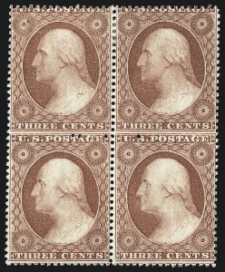 Sale 1084, Lot 3118, 3c-5c 1857-60 Issue (Scott 25-30A)