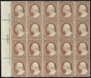 Sale 1084, Lot 3122, 3c-5c 1857-60 Issue (Scott 25-30A)