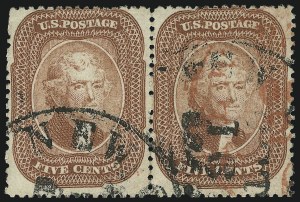 Sale 1084, Lot 3127, 3c-5c 1857-60 Issue (Scott 25-30A)