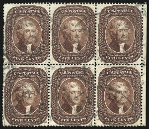 Sale 1084, Lot 3130, 3c-5c 1857-60 Issue (Scott 25-30A)